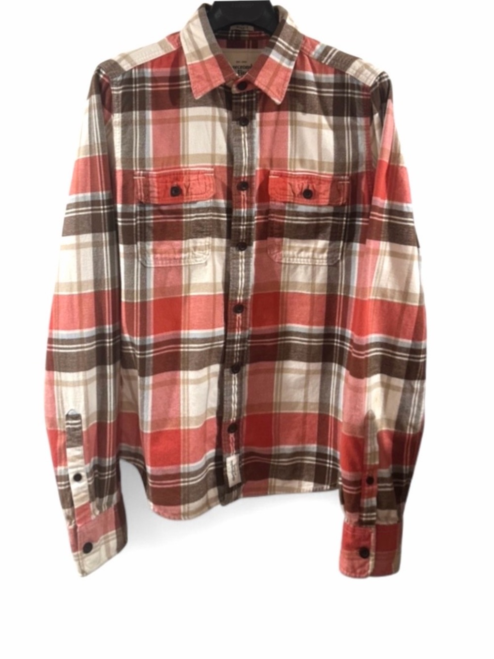 Y2K VTG Men’s Abercrombie & Fitch ‘Muscle’ Plaid Flannel Button-Up Shirt Size L
